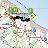 Mappa sentiero 155a Parco Naturale del Monte San Bartolo