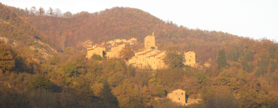 Castello della Pieve ed il suo versante boscoso